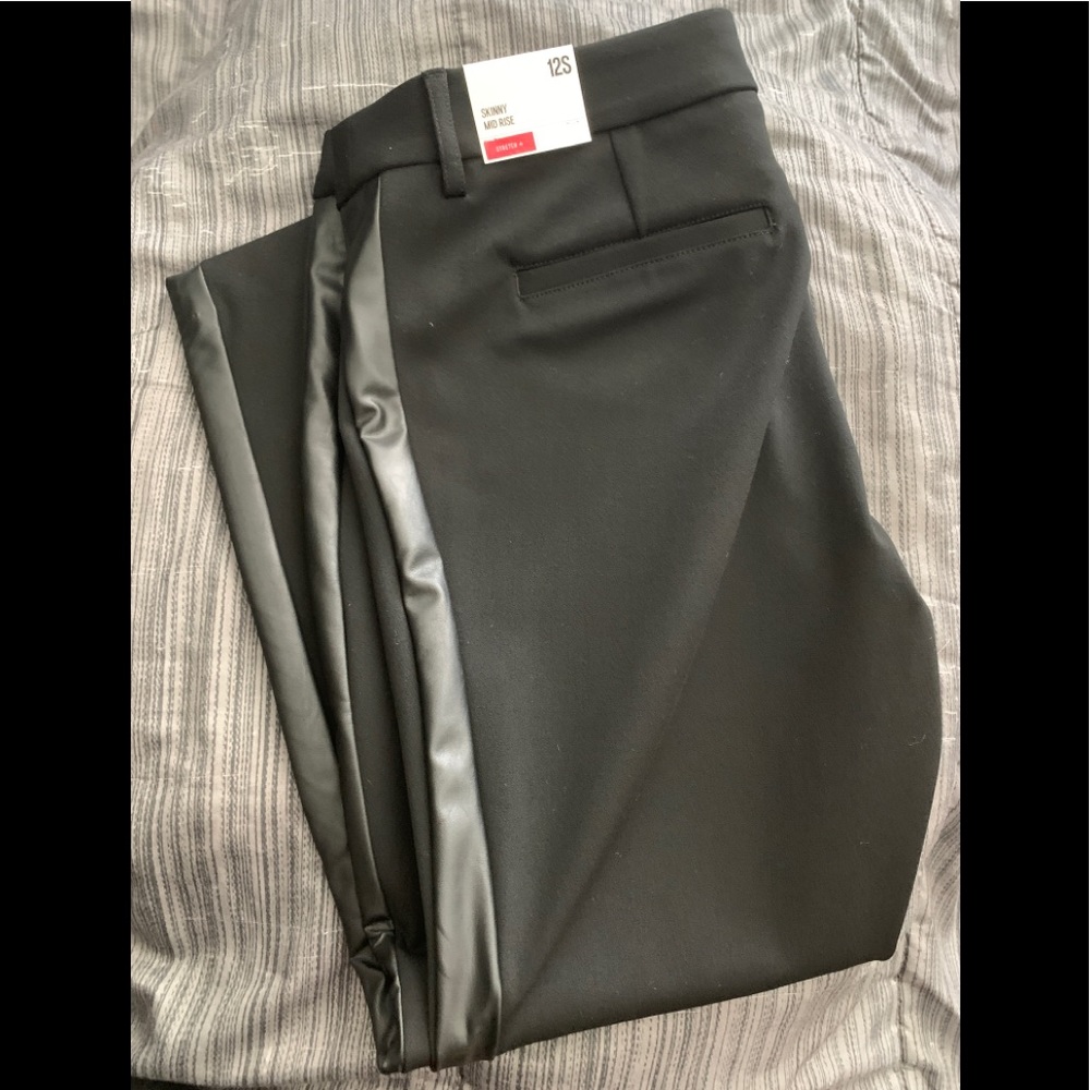 Skinny mid rise pants stretch +